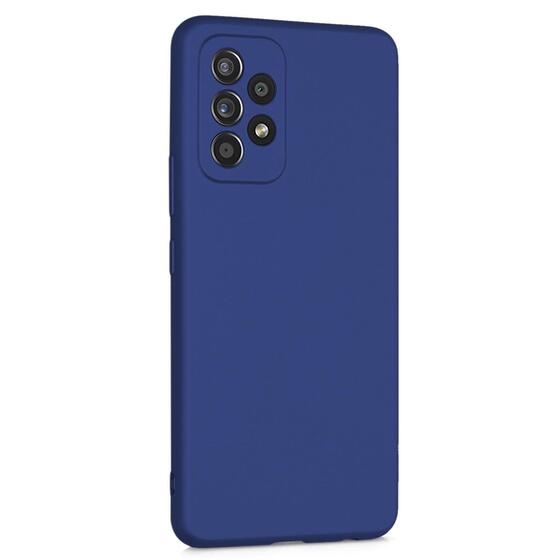 Microsonic Matte Silicone Samsung Galaxy A23 Kılıf Lacivert