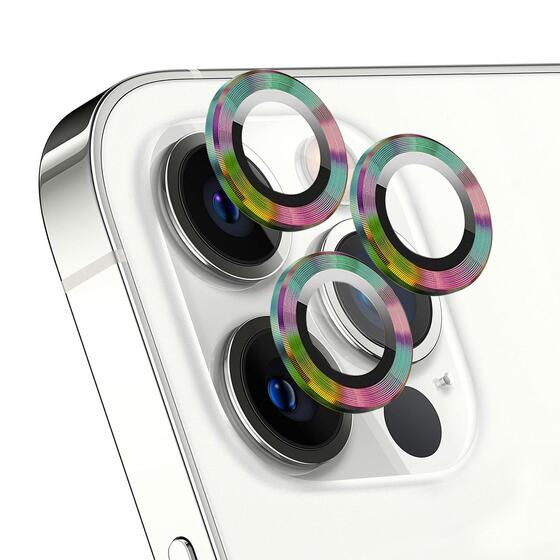 Microsonic Apple iPhone 12 Pro Tekli Kamera Lens Koruma Camı Renkli