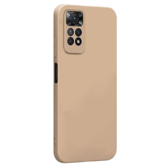 Microsonic Matte Silicone Xiaomi Redmi Note 11 Kılıf Gold