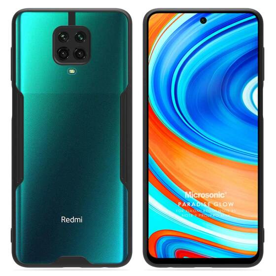 Microsonic Xiaomi Redmi Note 9 Pro Max Kılıf Paradise Glow Siyah