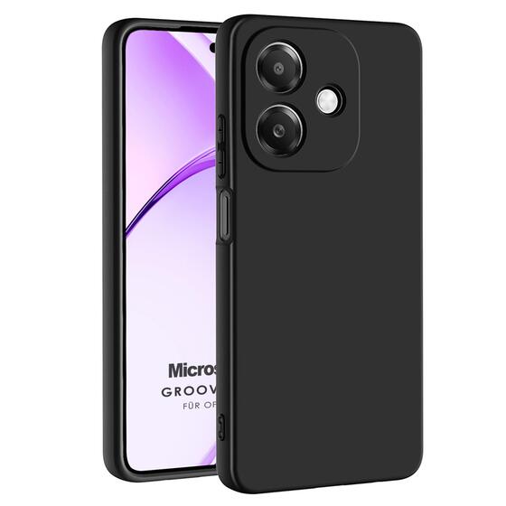 Microsonic Oppo A3 Kılıf Groovy Soft Siyah