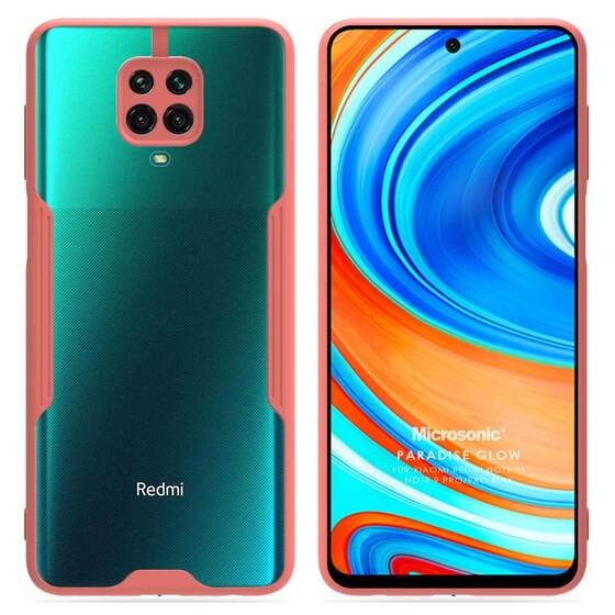 Microsonic Xiaomi Redmi Note 9 Pro Max Kılıf Paradise Glow Pembe