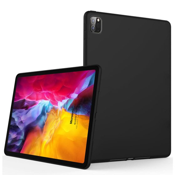 Microsonic Apple iPad Pro 12.9'' 2020 4.Nesil Kılıf, (A2229-A2069-A2232) Matte Silicone Siyah