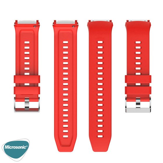 Microsonic Oppo Watch 41mm Kordon, Silicone RapidBands Yeşil ( Siyah Pimli )