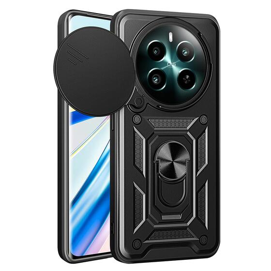 Microsonic Realme 12 Plus Kılıf Impact Resistant Siyah