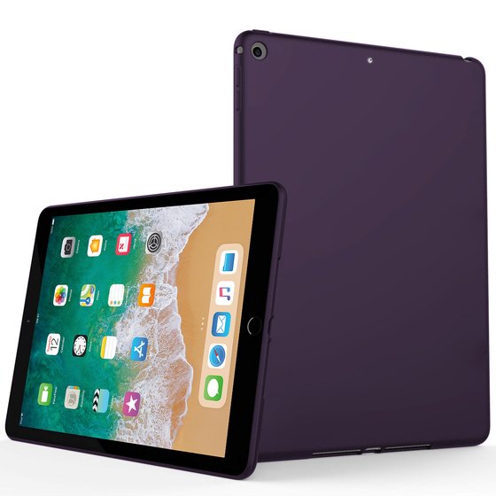 Microsonic Matte Silicone Apple iPad 9.7 2017 (A1822-A1823) Kılıf Mor