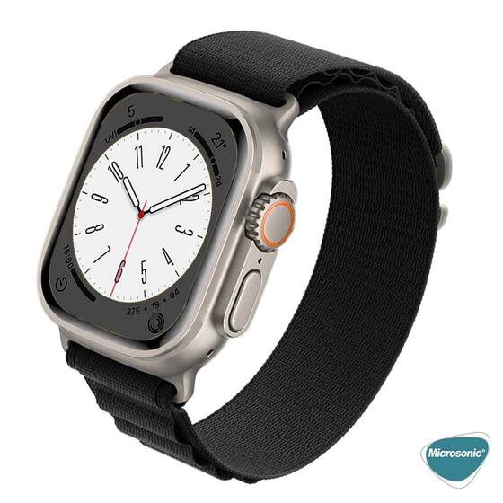 Microsonic Apple Watch SE 2022 44mm Kordon Alpine Loop Siyah