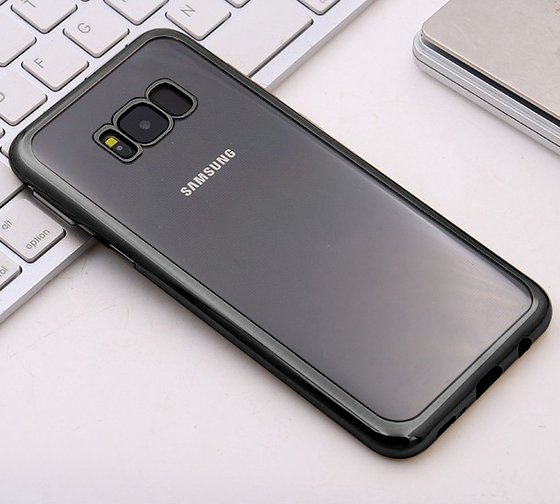 Microsonic Samsung Galaxy S8 Plus Kılıf Flexi Delux Siyah