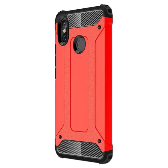 Microsonic Xiaomi Mi Max 3 Kılıf Rugged Armor Kırmızı