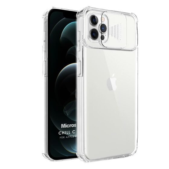 Microsonic Apple iPhone 12 Pro Max Kılıf Chill Crystal Şeffaf