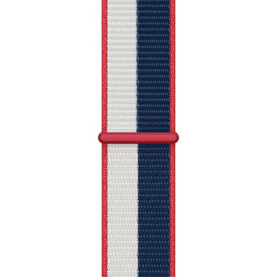 Microsonic Apple Watch Series 6 44mm Hasırlı Kordon Woven Amerikan International Collection Spor Loop