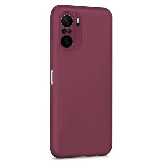 Microsonic Matte Silicone Xiaomi Redmi K40 Pro+ Kılıf Mor