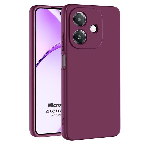 Microsonic Oppo A3 Kılıf Groovy Soft Mor
