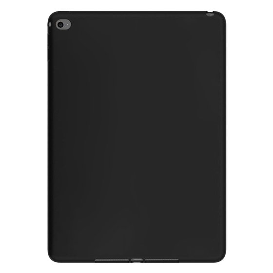 Microsonic Matte Silicone Apple iPad Air 2 (A1566-A1567) Kılıf Siyah