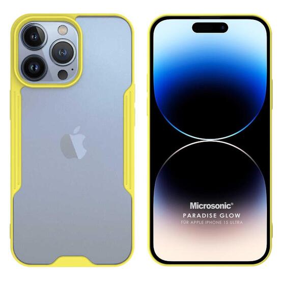 Microsonic Apple iPhone 15 Pro Max Kılıf Paradise Glow Sarı