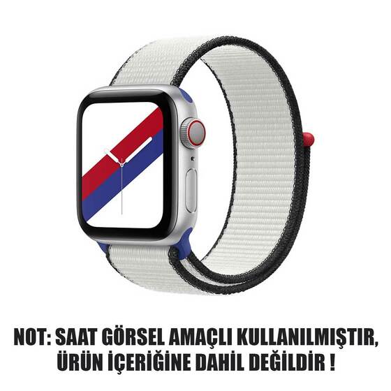 Microsonic Apple Watch Series 6 40mm Hasırlı Kordon Woven Güney Kore International Collection Spor Loop