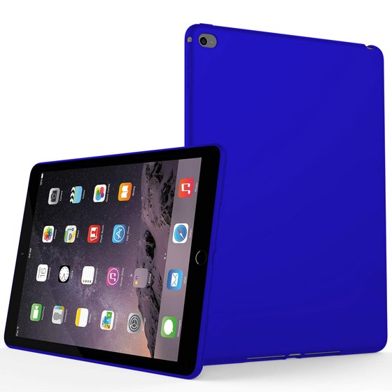 Microsonic Matte Silicone Apple iPad Air 2 (A1566-A1567) Kılıf Mavi