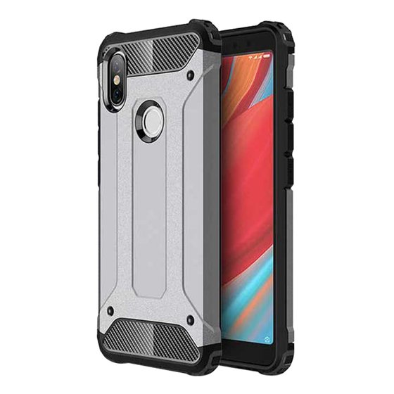 Microsonic Xiaomi Redmi S2 Kılıf Rugged Armor Gümüş