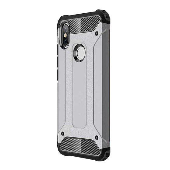 Microsonic Xiaomi Redmi S2 Kılıf Rugged Armor Gümüş