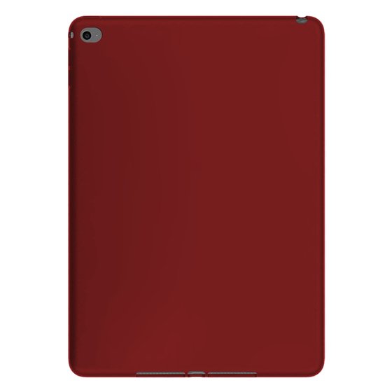 Microsonic Matte Silicone Apple iPad Air 2 (A1566-A1567) Kılıf Kırmızı