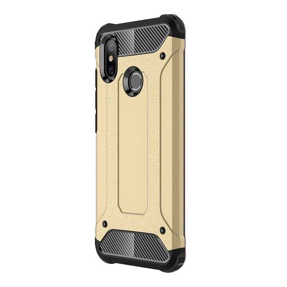 Microsonic Xiaomi Mi 8 SE Kılıf Rugged Armor Gold