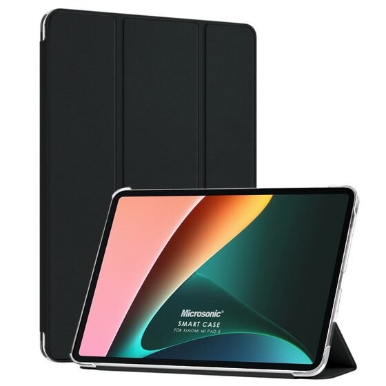 Microsonic Xiaomi Mi Pad 5 Smart Case ve arka Kılıf Siyah