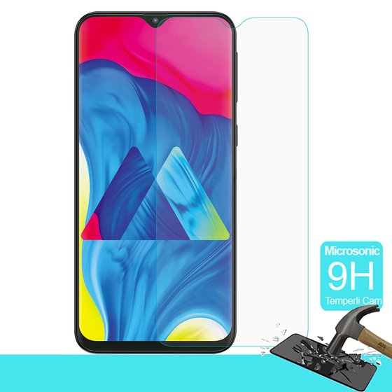 Microsonic Samsung Galaxy M10 Temperli Cam Ekran Koruyucu