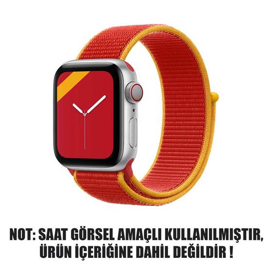 Microsonic Apple Watch Series 6 40mm Hasırlı Kordon Woven Çin International Collection Spor Loop