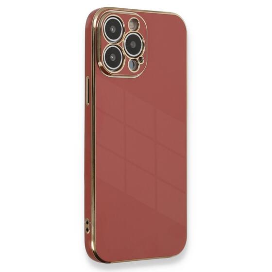 Microsonic Apple iPhone 12 Pro Max Kılıf Olive Plated Kırmızı