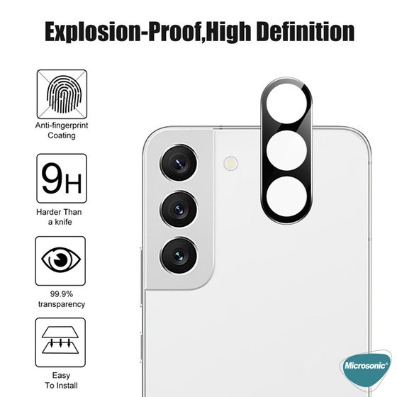Microsonic Samsung Galaxy A26 Kamera Lens Koruma Camı V2 Siyah