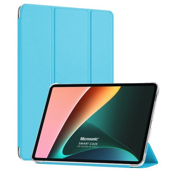 Microsonic Xiaomi Mi Pad 5 Smart Case ve arka Kılıf Mavi