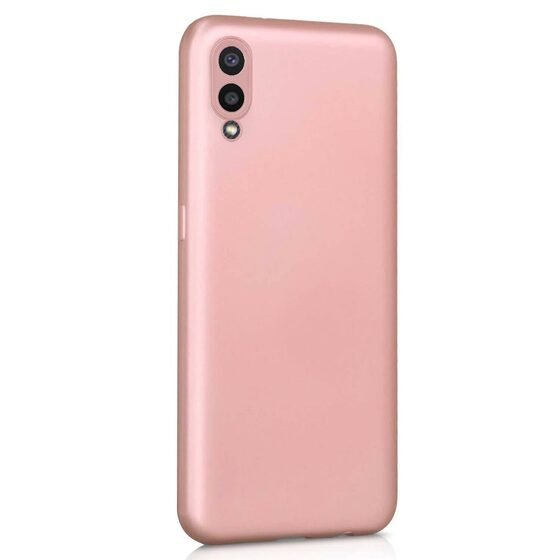 Microsonic Matte Silicone Samsung Galaxy A02 Kılıf Rose Gold