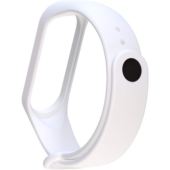 Microsonic Xiaomi Mi Band 3 / Mi Band 4 Silikon Kordon Beyaz