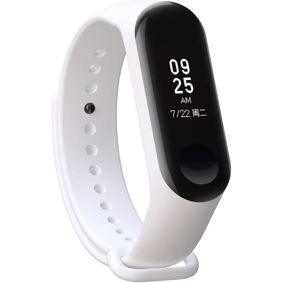 Microsonic Xiaomi Mi Band 3 / Mi Band 4 Silikon Kordon Beyaz