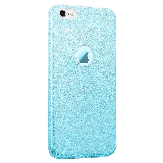 Microsonic Apple iPhone 8 Kılıf Sparkle Shiny Mavi