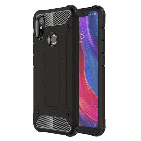 Microsonic Xiaomi Mi 8 SE Kılıf Rugged Armor Siyah