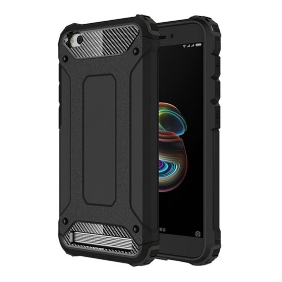 Microsonic Xiaomi Redmi 5A Kılıf Rugged Armor Siyah