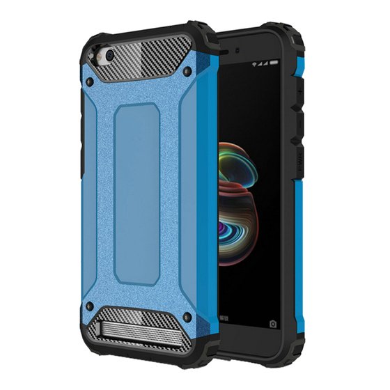 Microsonic Xiaomi Redmi 5A Kılıf Rugged Armor Mavi