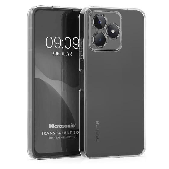 Microsonic Realme Note 50 Kılıf Transparent Soft Şeffaf