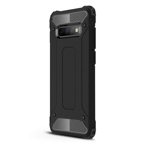 Microsonic Samsung Galaxy S10 Kılıf Rugged Armor Siyah