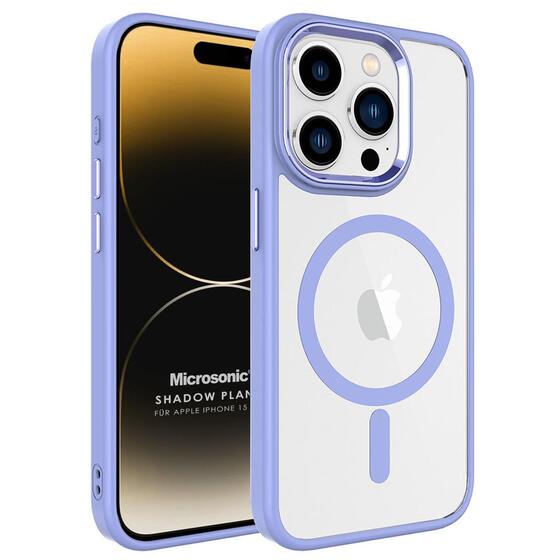 Microsonic Apple iPhone 15 Pro Max Kılıf Shadow Planet Lila