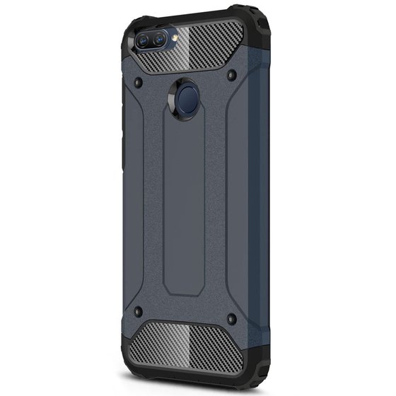 Microsonic Oppo A12 Kılıf Rugged Armor Lacivert