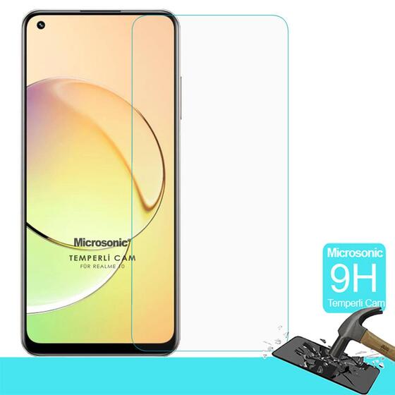 Microsonic Realme 10 4G Tempered Glass Cam Ekran Koruyucu