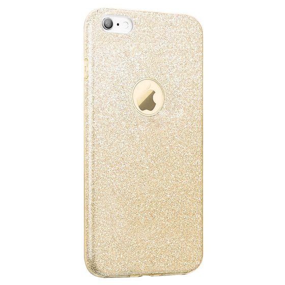 Microsonic Apple iPhone 6S Plus Kılıf Sparkle Shiny Gold