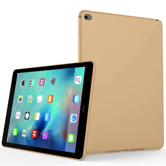 Microsonic Matte Silicone Apple iPad Mini 4 (A1538-A1550) Kılıf Gold