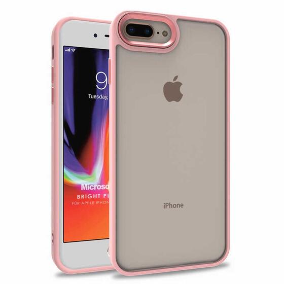 Microsonic Apple iPhone 7 Plus Kılıf Bright Planet Rose Gold