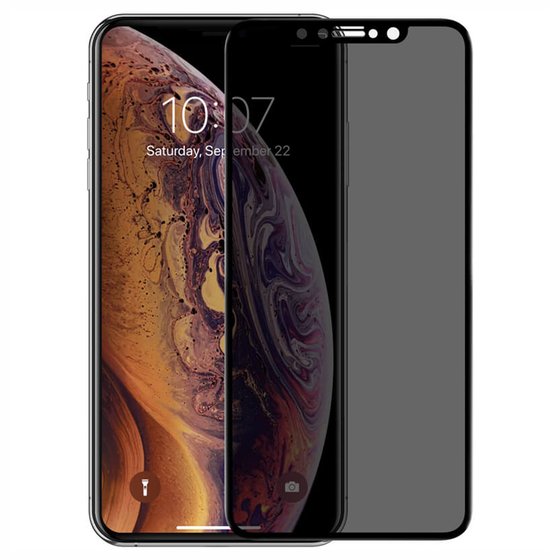 Microsonic Apple iPhone XR Privacy 5D Gizlilik Filtreli Cam Ekran Koruyucu Siyah