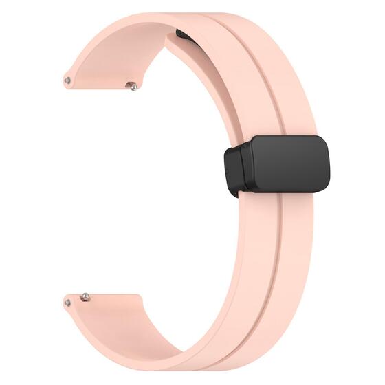 Microsonic Samsung Gear S3 Frontier Kordon Ribbon Line Pembe