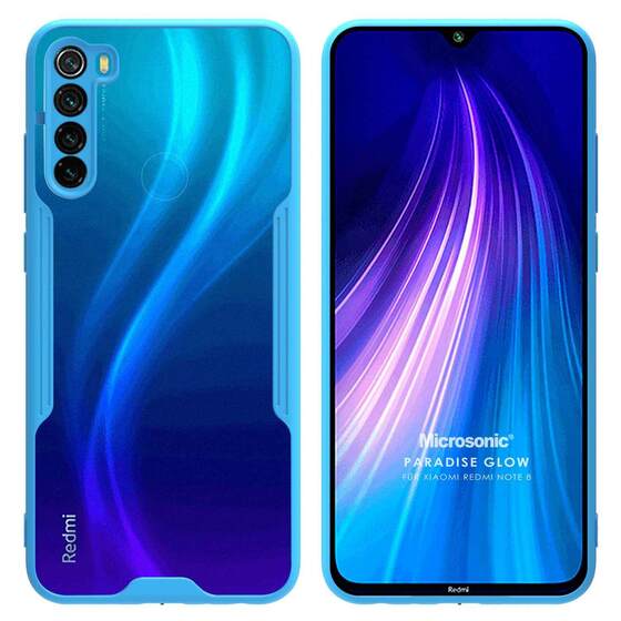 Microsonic Xiaomi Redmi Note 8 Kılıf Paradise Glow Turkuaz