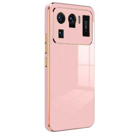 Microsonic Xiaomi Mi 11 Ultra Kılıf Olive Plated Pembe